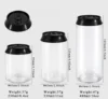 Clear bottle with Black lid