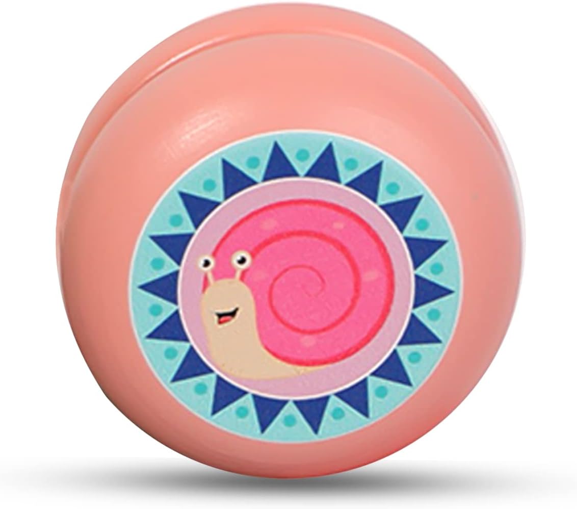 Оптовая продажа без трюков простые небьющиеся Мультяшные животные Монтессори деревянные развивающие игрушки на заказ йо-йо для