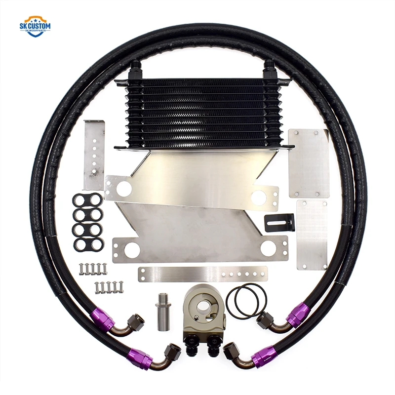 Engine Oil Coolant Kit For FA20 Engine Oil Cooler Kit For Toyota GT86 Subaur Brz ZN6 ZD6 Oil