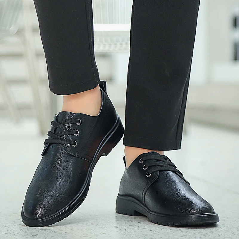 Mens Oxford Dress Shoes Factory Price Luxury Italian Stylish Handmade Office Genuine Leather Dress Shoes