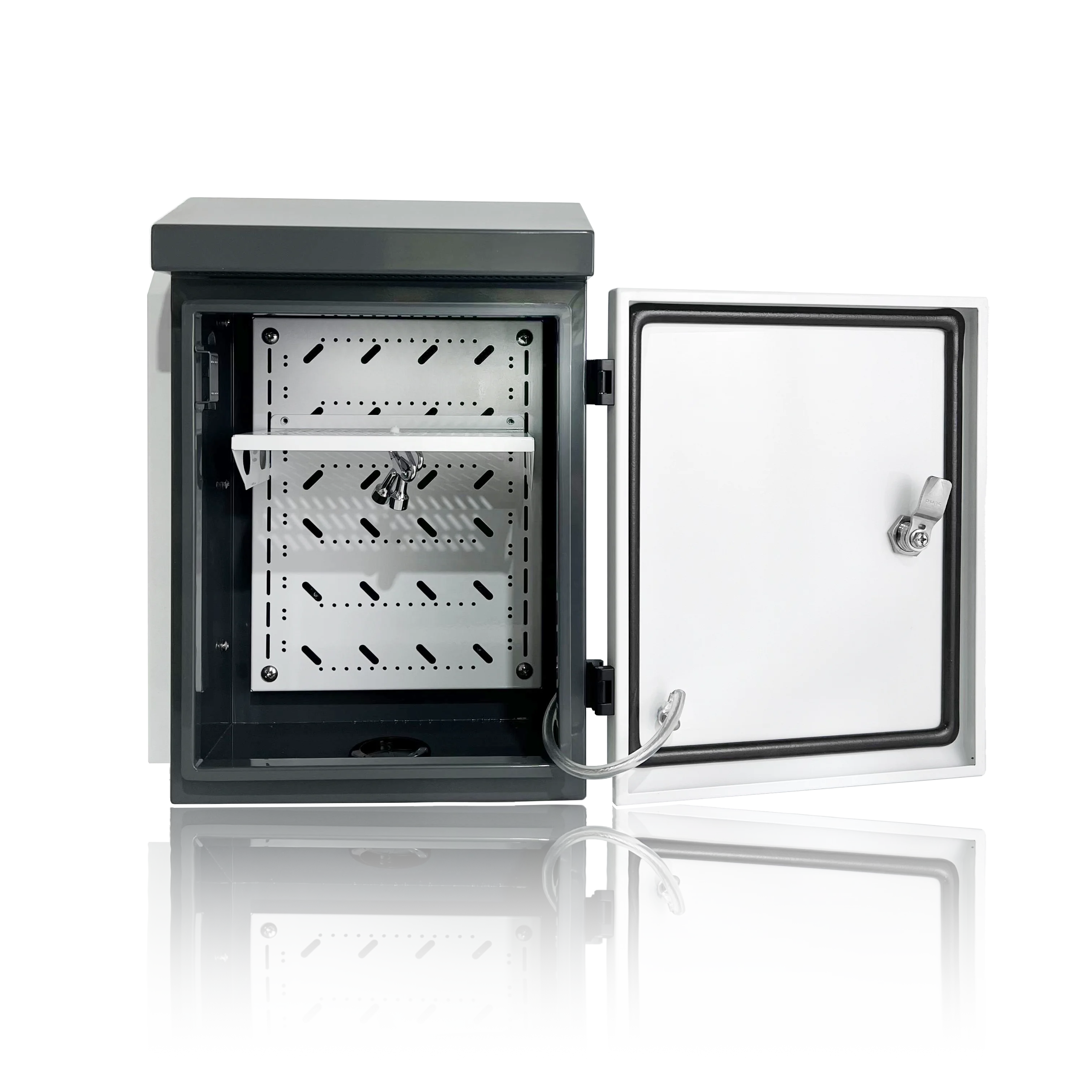 Wall Mount Telecom Cabinet Enclosure Waterproof Electrical Enclosure NEMA Hinged Electrical Enclosures With Silk Screen Logo