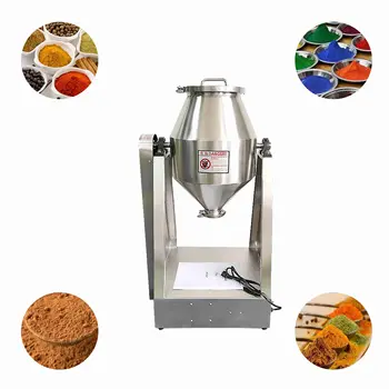 Dry Powder Mixer Rotary Cone Blending Equipment Pigment Powder Mixer Industrial Small Food Dry Powder Mixing Machine