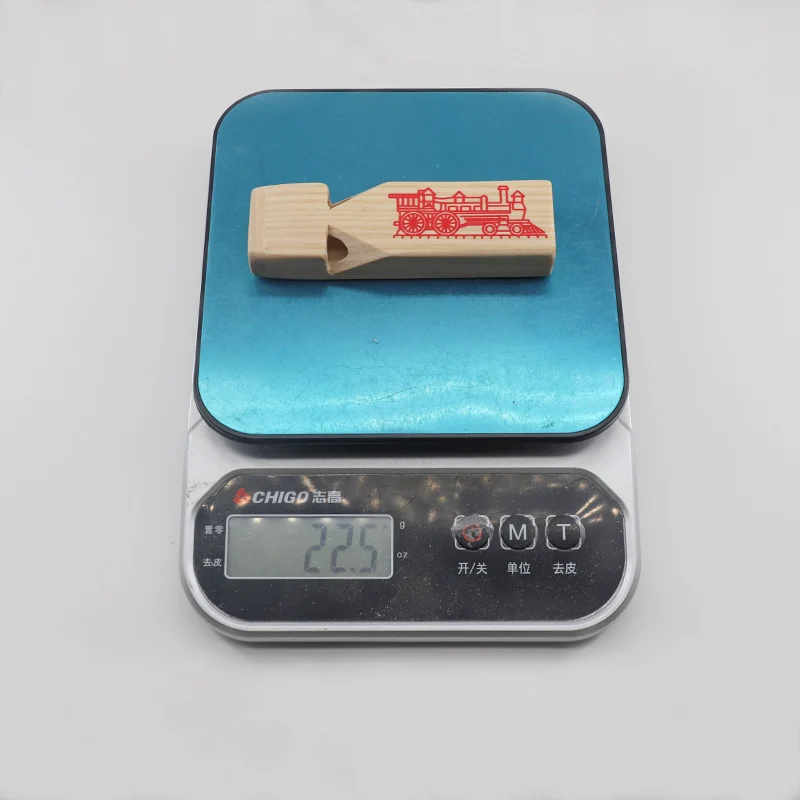 Детский деревянный игрушечный свисток с логотипом