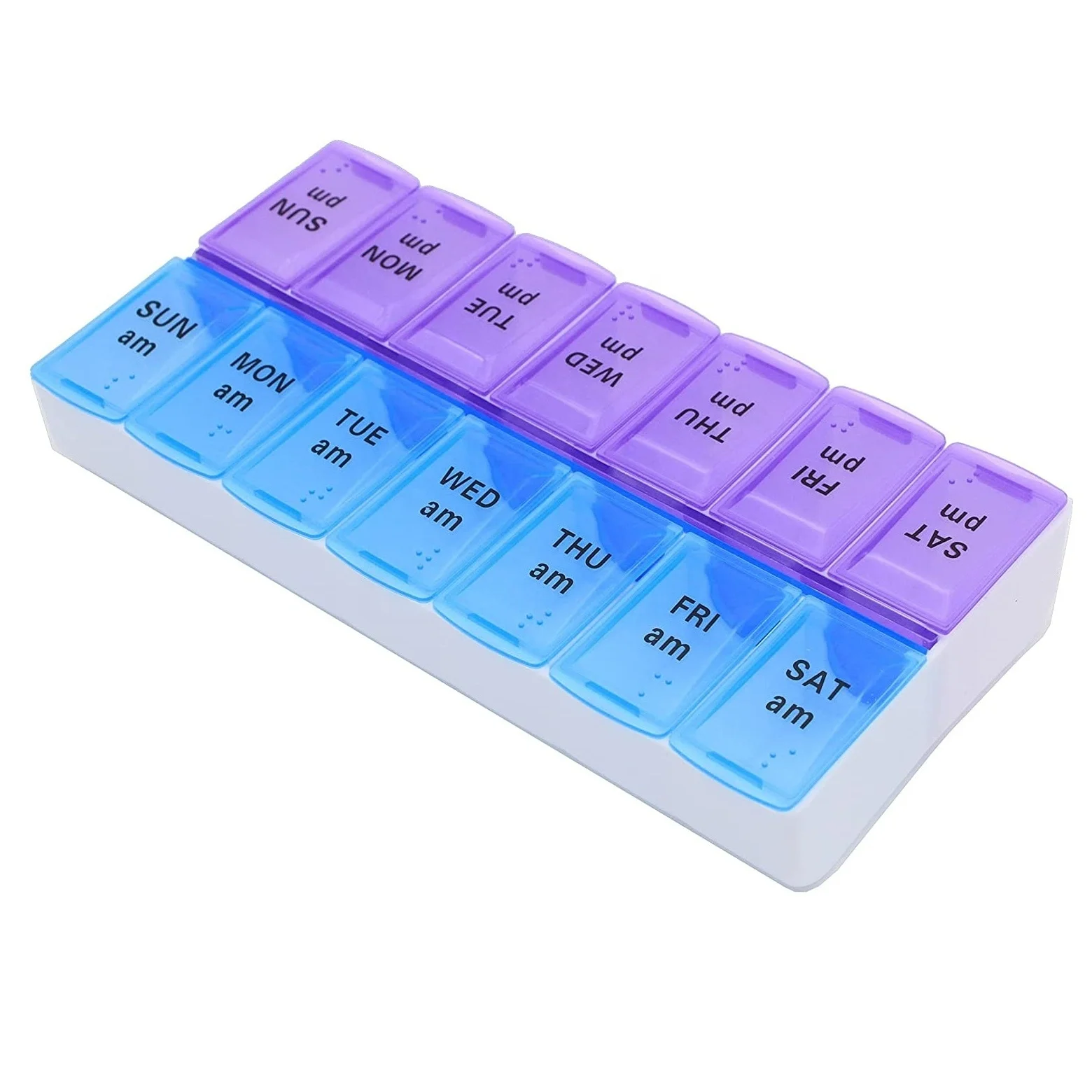 Новый Еженедельный диспенсер для лекарств с кнопкой