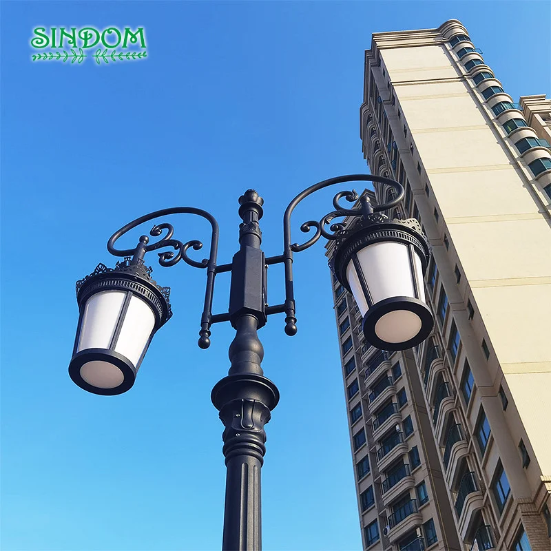 Wholesale Outdoor Waterproof Cast Aluminum Community Garden Post Light