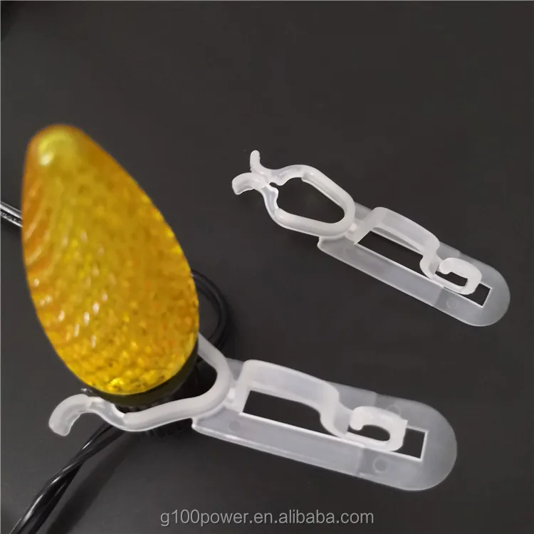 High Quality White Pvc Outdoor Allinone Gutter And Shingle Led Christmas Light Clips Buy C9