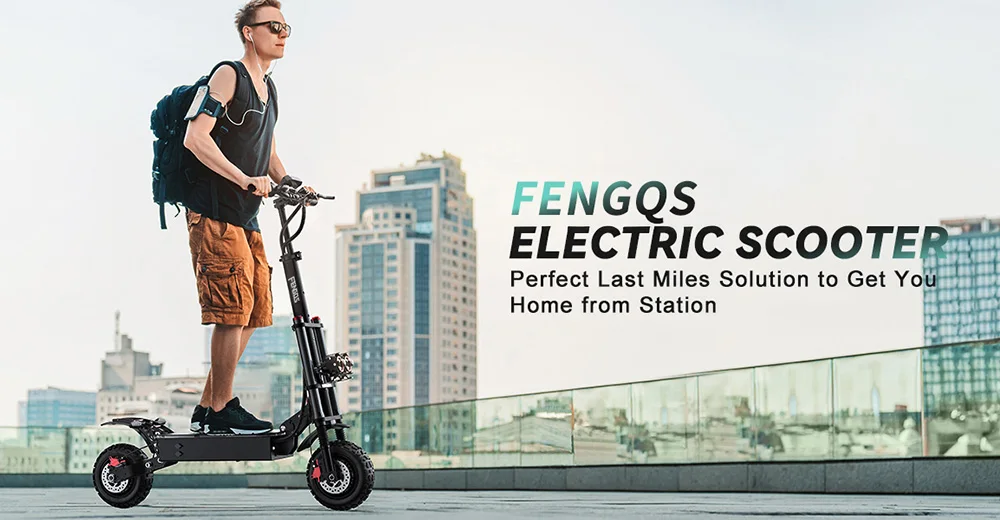 EU Stock 67.2V 38Ah 2800W*2 80km/h FENGQS GT8 PRO Electric Scooter 11 inch Tires Hydraulic Disc Brakes With 90km Range