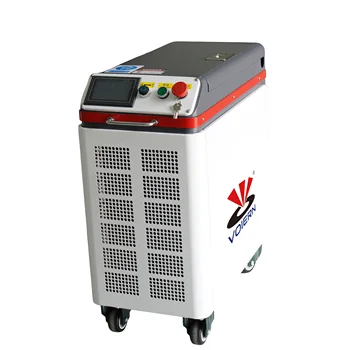 VOIERN portable pulse fiber laser metal cleaning machine 200w small pulse metal oxide removal rust removing machine