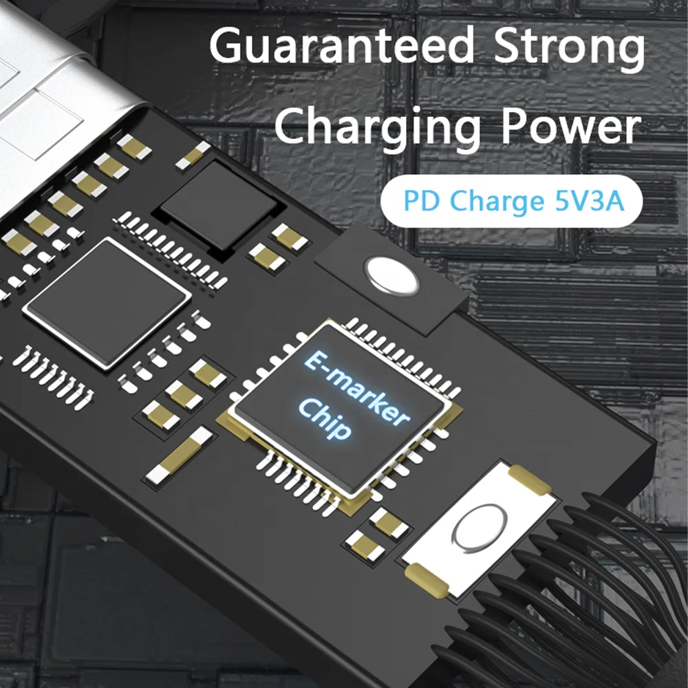 Кабель с разъемом USB Type-C 3A высокоскоростной кабель Type C для зарядки и жильный типа PD зарядное устройство