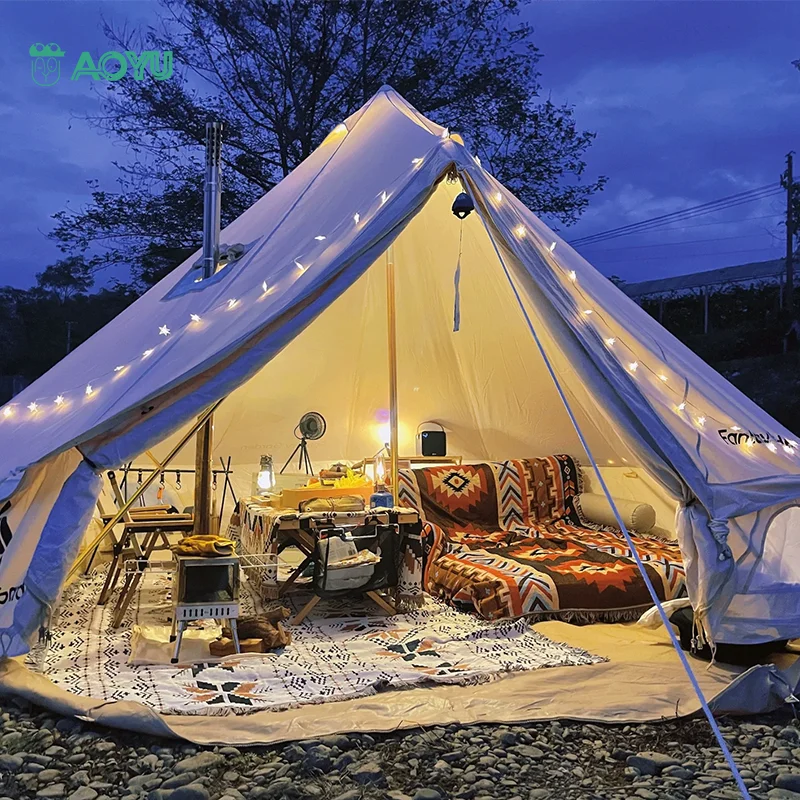 Outdoor Glamping Camping Tent for 8 Persons - Durable & Portable