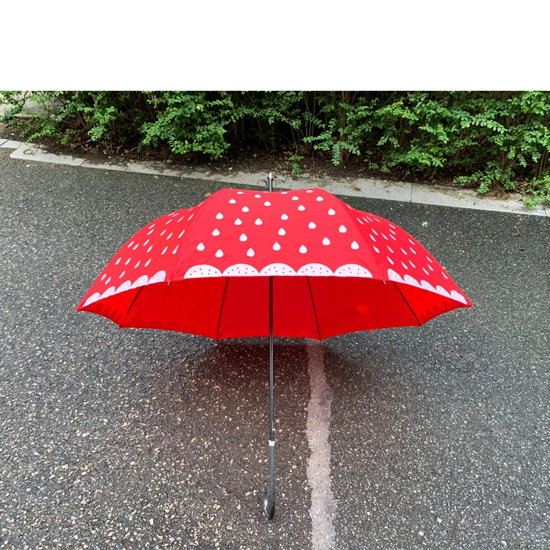Alibaba.com: DD3625 Strawberry Cartoon Kids Umbrella, Long Straight ...