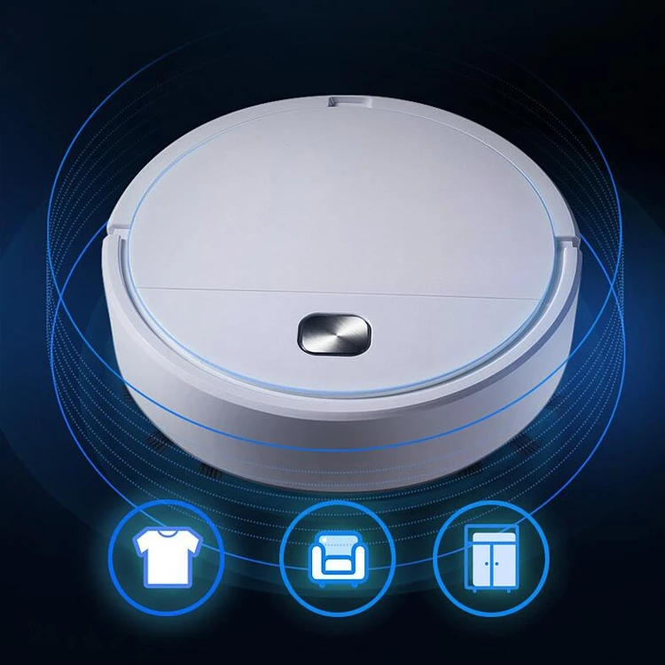 New Arrival 3 in 1 Robot Vacuum Cleaner Mop Portable with Brush Mini Cleaning Machine