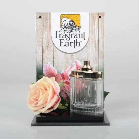 QWORK® Présentoir Acrylique à 4 Niveaux, 4mm D'épaisseur, 30x25x20cm