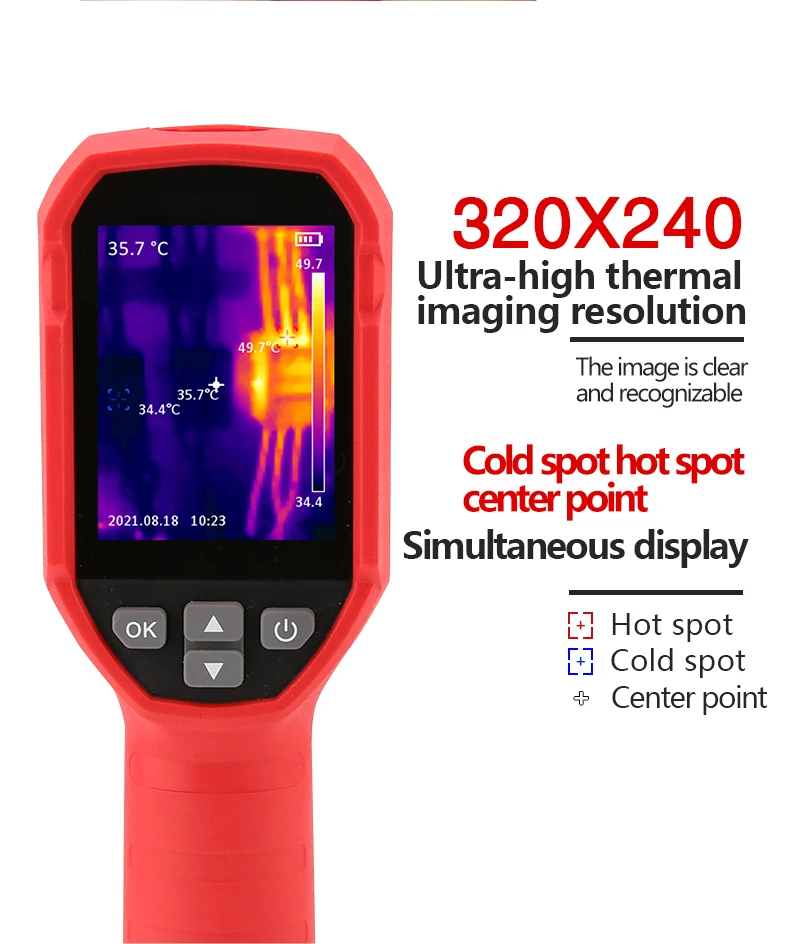 UNI-T UTI120S Thermal Imaging Camera 120x90 Pixel Construction Thermal Imager for Repair Floor Heating Tube Testing Phone Repair