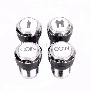 Jamma Arcade Game Machine 32mm Small illuminated Push Button Light Switch Led 1Player/2Player/Coin Arcade Push Button