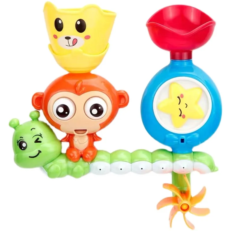 Monkey Bathtub Toy Fun Waterwheel Bath Toy for Kids