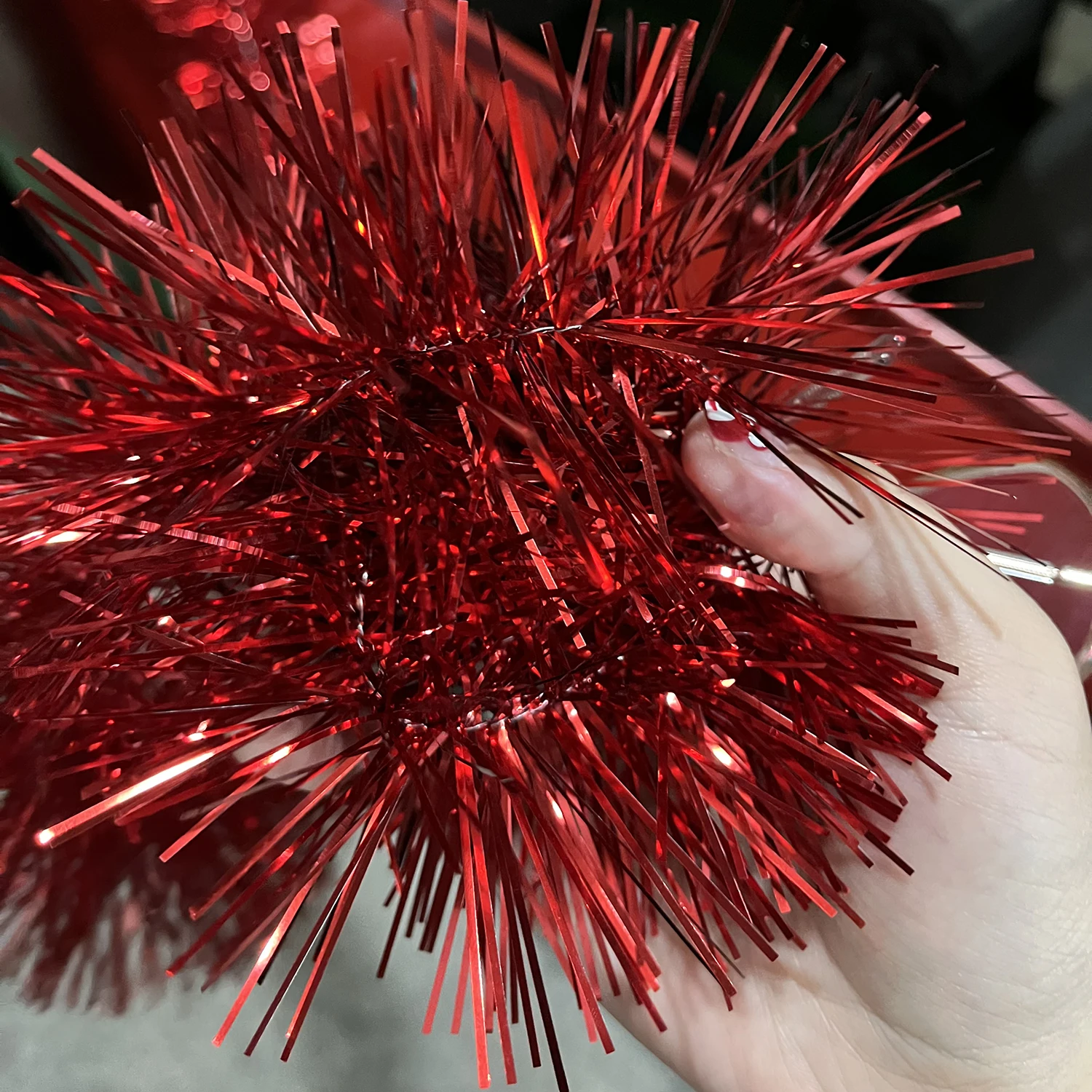 Hot Sale Tinsel Garland Making Machine For Tinsel Christmas Decorative