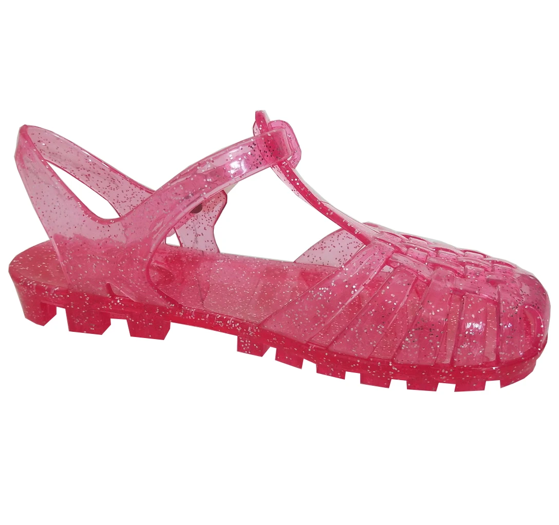 Best Sales Summer Shoes For Kids Transparent Pvc Injection Shoes Beach  Glitter Outdoor Shoes - Buy Chockers Shoes,Injection Sandals,Kids Sandals  Girls Product on 