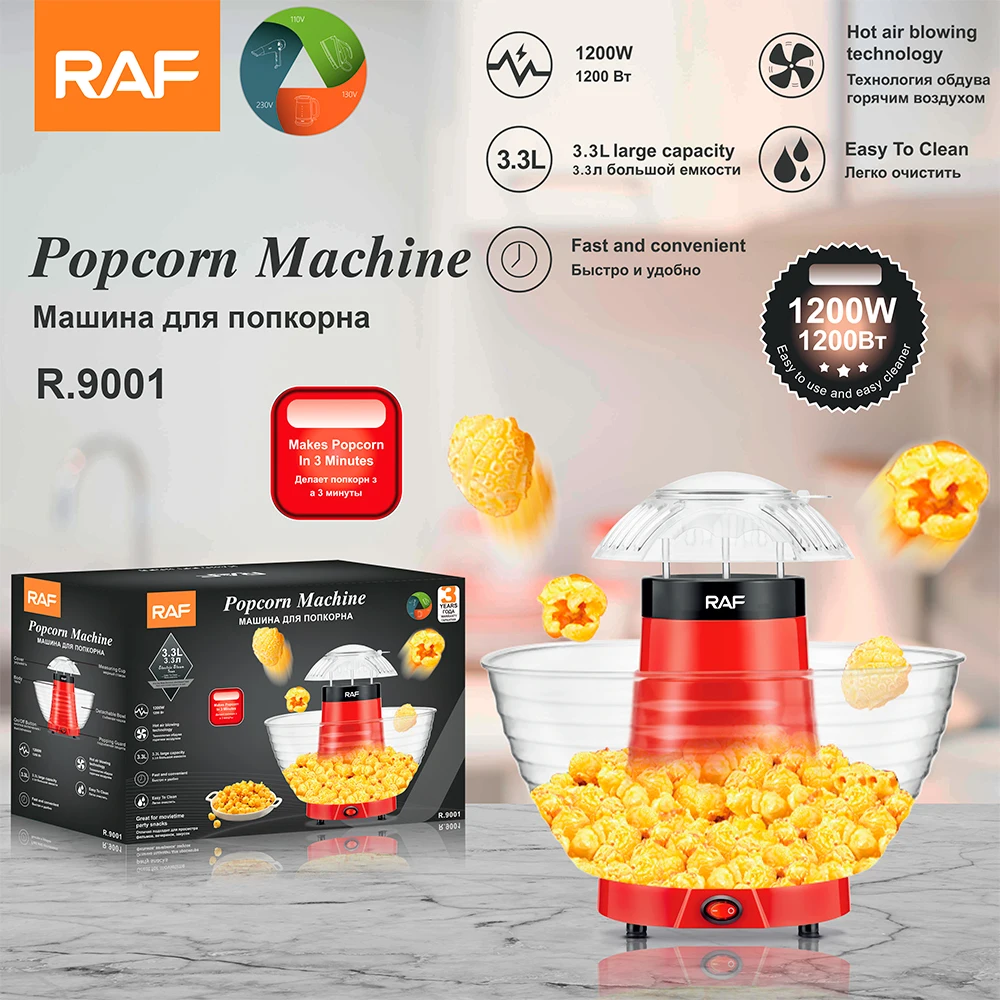Raf European Standard Home Popcorn Machine Fully Automatic Mini Popcorn