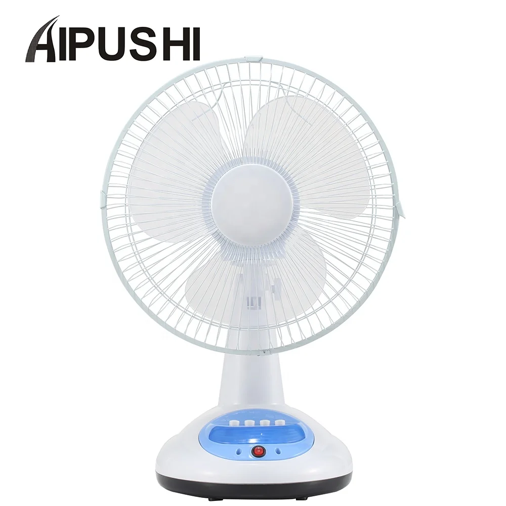 Air Cooling Appliance  DC12v 12inch Solar Power Rechargeable With Led Light Table Fan