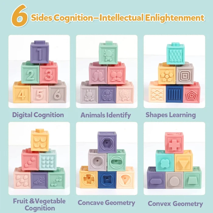 12 шт. Детские кубики