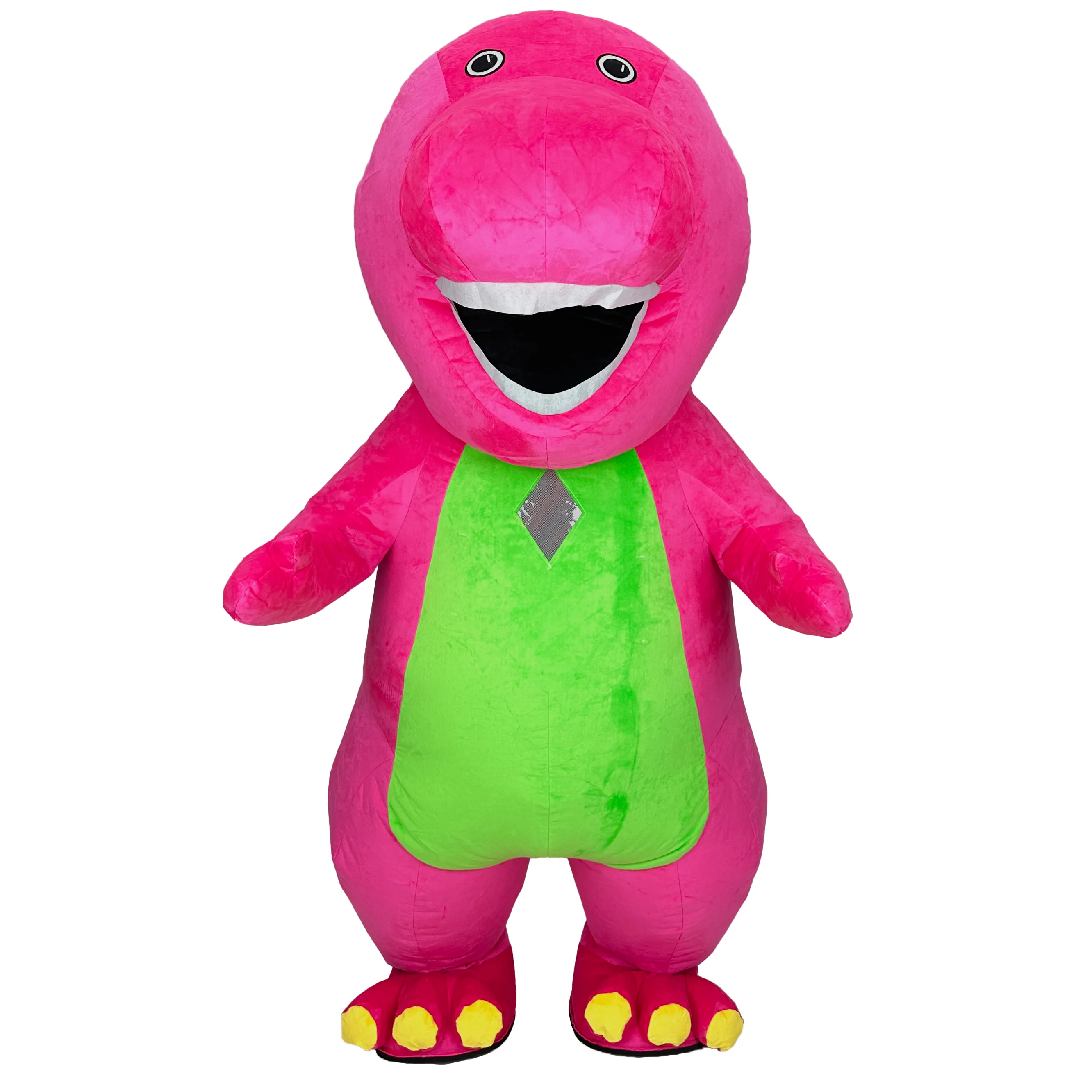 Wholesale Halloween Theme Park Dragon Inflatable Plush Animal Barney Mascot Costume Cartoon Character for Adult