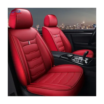 QIYU Factory Luxury 1PC Car Protector Durable Car Leather Seat Cover Fit for Most Five Seats Car Full Set Universal