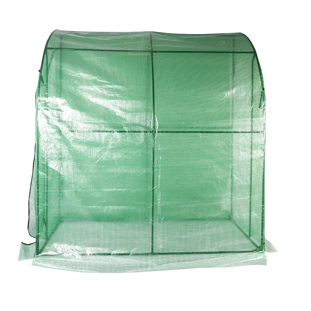 Vertak Steel Pipe Greenhouse Metal Frame Durable PE Mesh Cloth Plastic Greenhouses for Sale