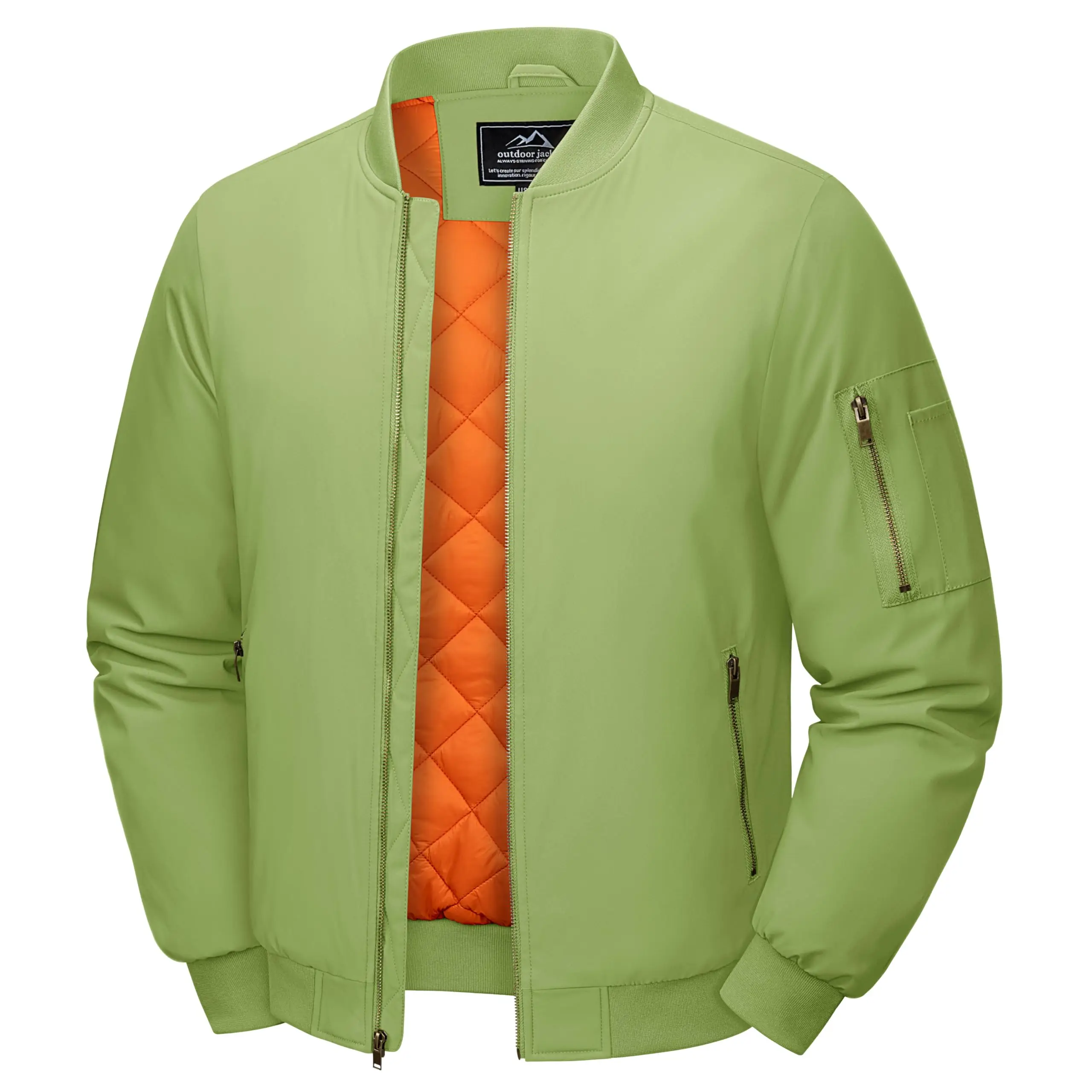 Fabricante de ropa Bomber Wind Breaker Jacket Chaqueta deportiva