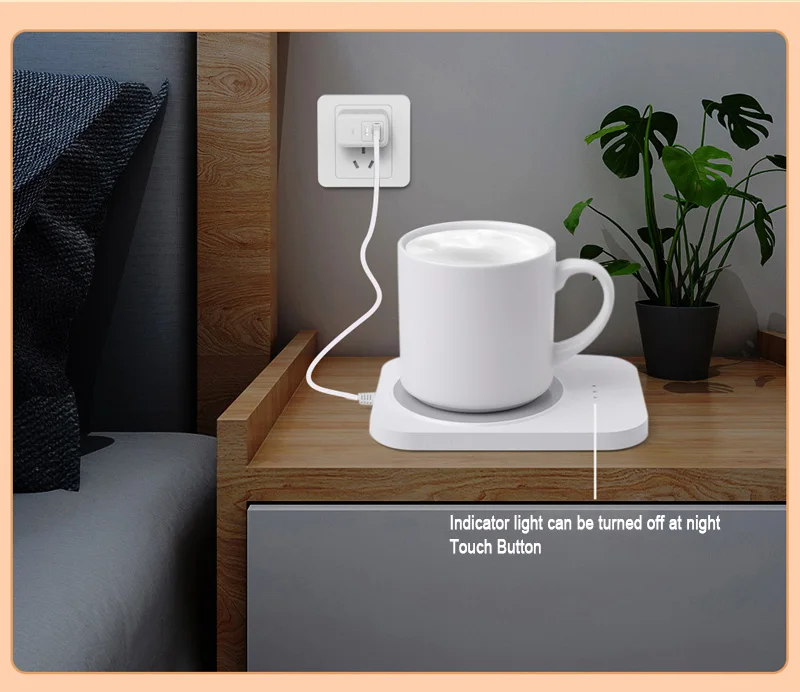 Electric Smart Mug Warmer Wireless Self Heated Coffee Cup Usb Coffee