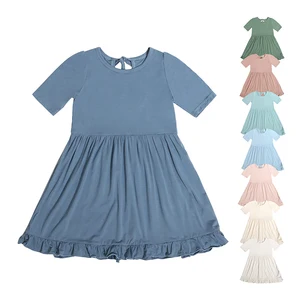 Best China Low Price Kids Dress Summer Custom Color Knee-Length Comfortable Children Embroideries Skirt Toddler Girls Cloths
