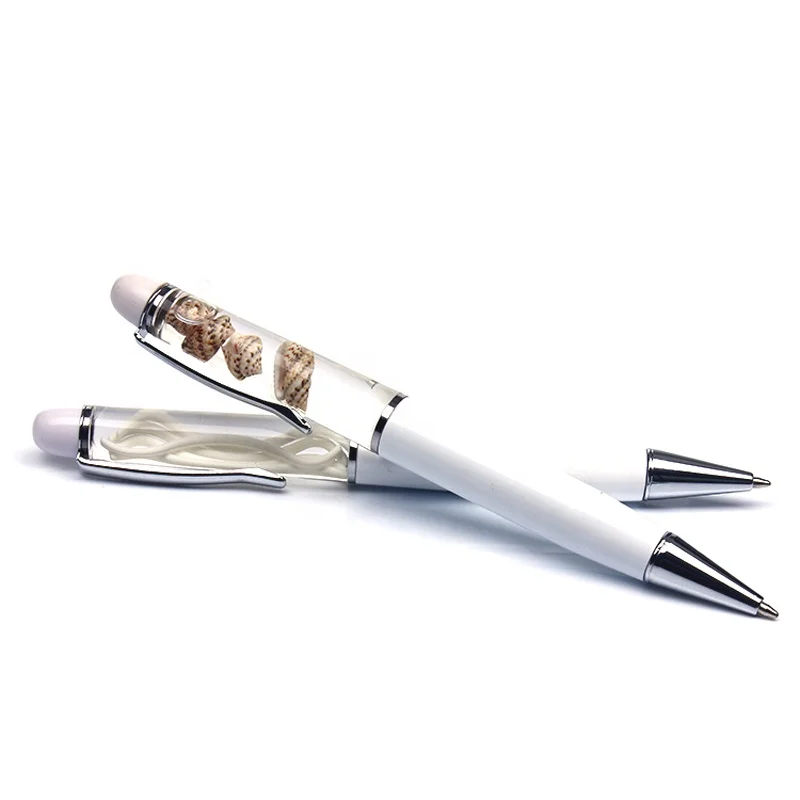 Популярная металлическая плавающая шариковая ручка 3D форма внутри жидкая Шариковая для подарка или рекламы