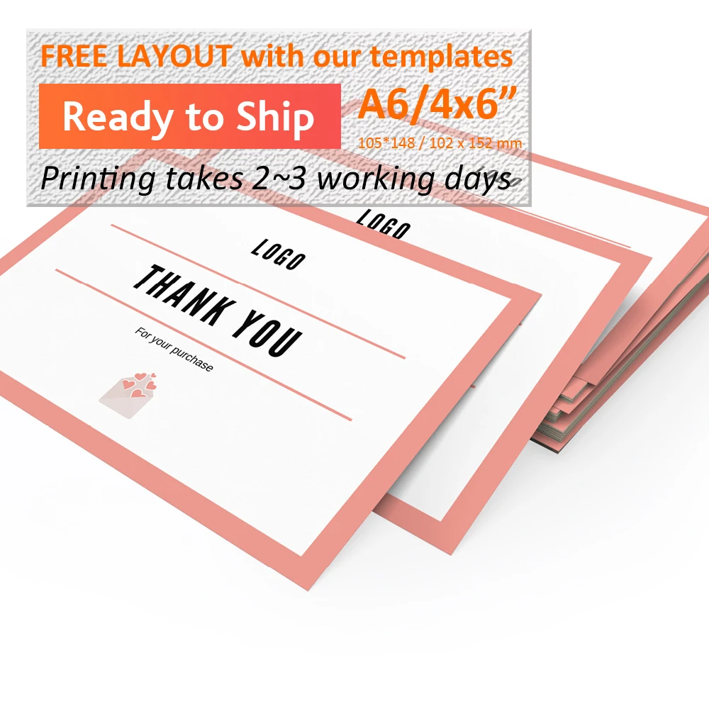 Custom High Quality Gift Card Flyer - Thankyou Card, image size:1000x1000