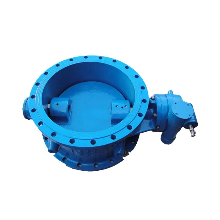 DIN3302 Epoxy Coated Ductile Iron Pneumatic Triple Double Eccentric Type Electric Actuator Flange Butterfly Valve
