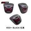 smoke red with glossy black cover