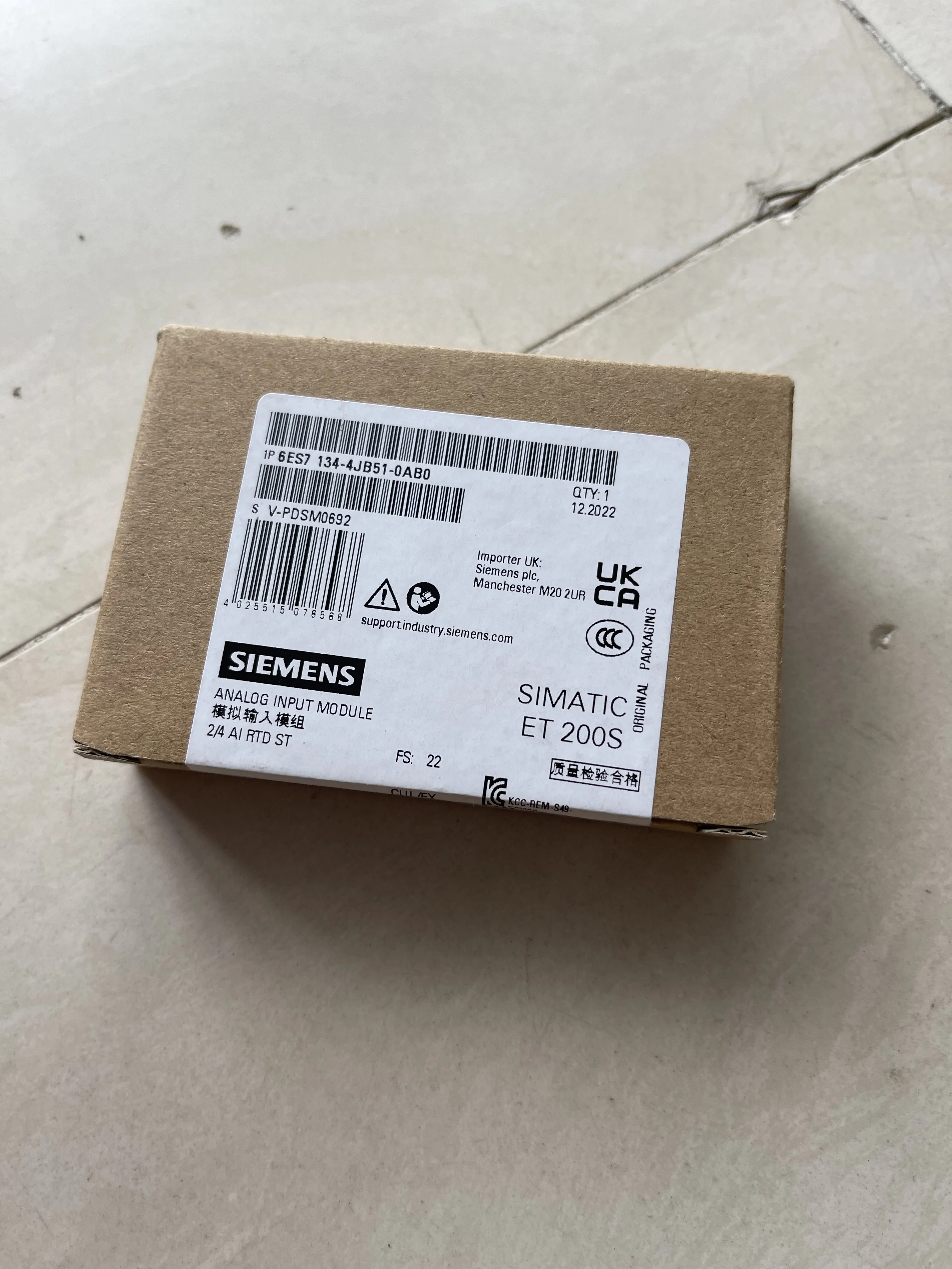 Siemens Analog Input Module 6ES7134-4JB51-0AB0 Siemens Analog Input Module 6ES7134-4JB51-0AB0