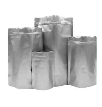 Reusable Mylar Storage Bags Stand up Pouch Mylar Aluminum Foil Bag With Sheets Self-Adhesive Label Stickers for Food
