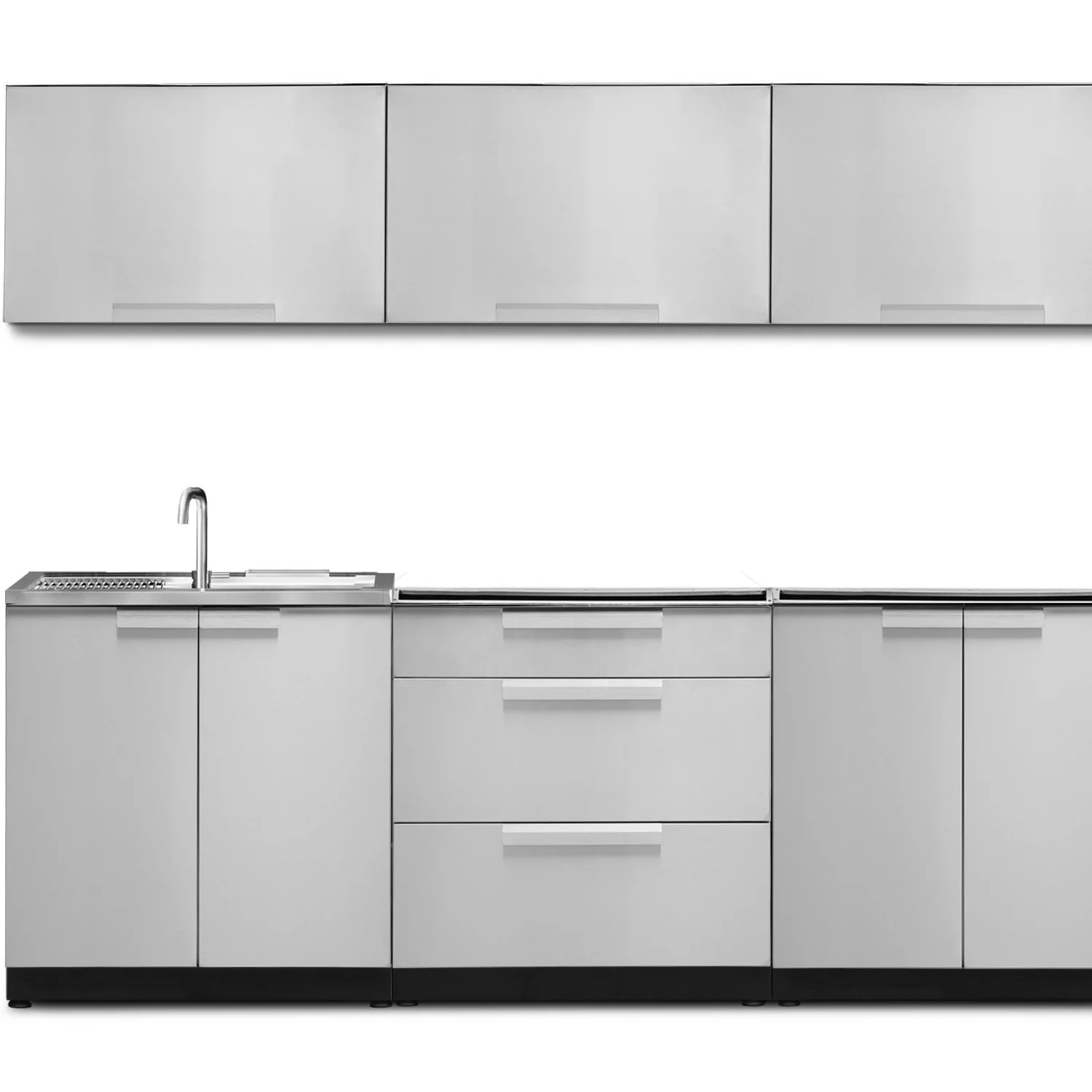 Stainless Steel Kitchen Cabinet Set With Sink Rta Modular Kitchen
