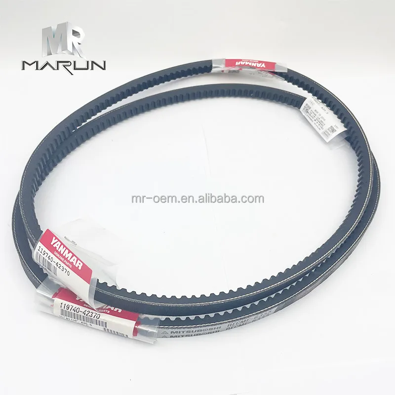 119740-42370 3TNV76 V-Belt Original Engine Spare Parts for Excavator Construction Machinery