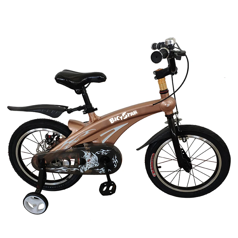 Lightweight 12 14 16 18 20 Inch Magnesium Alloy Frame Single Speed Disc Children's Shock Absorption Mountain Bike for Girls