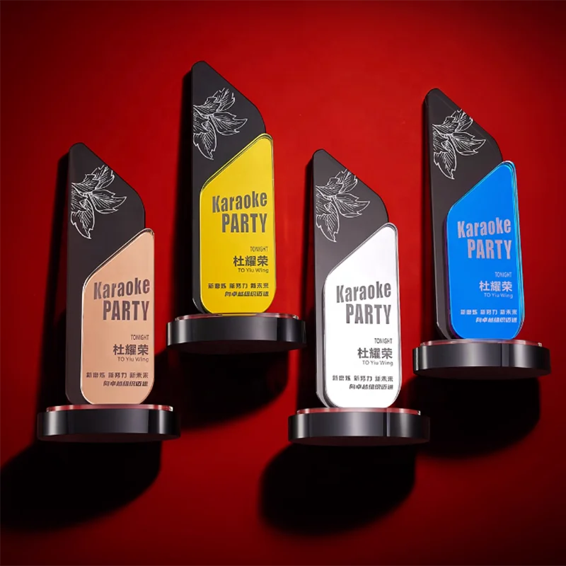 WDY-402 كريستال أسطورة عاكسة للأشعة فوق البنفسجية، تروفي ذهبي وفضي، جوائز للموظف المتميز، بطل الشركة، مسابقة، هدايا تذكارية، أفضل ميداليات