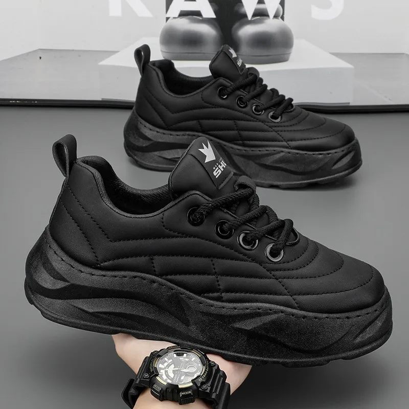 Men's Spring Shoes Men's Platform Elevating Sneakers Running Shoes