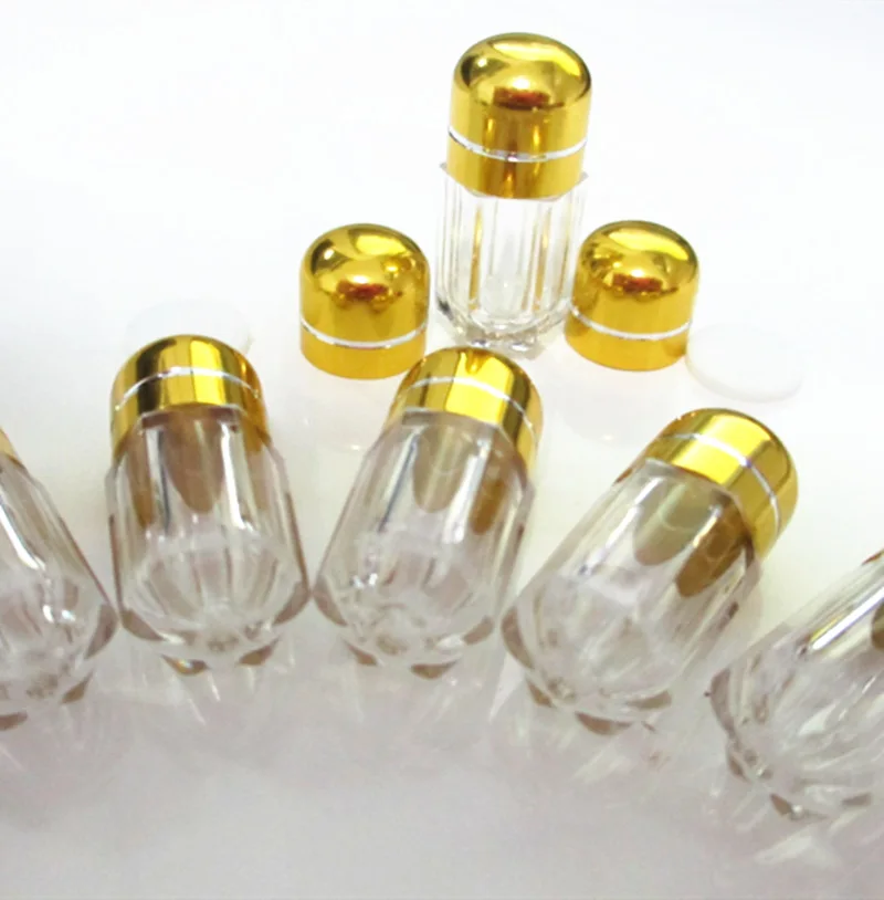 Оптовая продажа пустая пластиковая маленькая бутылка для таблеток мини-Капсульная со стразами упаковка с усилителем