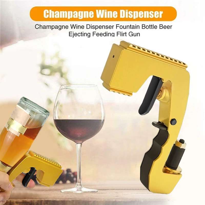 Alcohol Gun Shooter Bottle Beer Squirt Adjustable Dispenser Red Wine