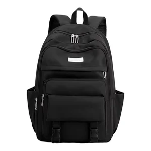 custom logo Women's Large Capacity Fashion Backpack Zipper Closure Wholesale Leisure Student Load Reduction Computer Bag  Lining