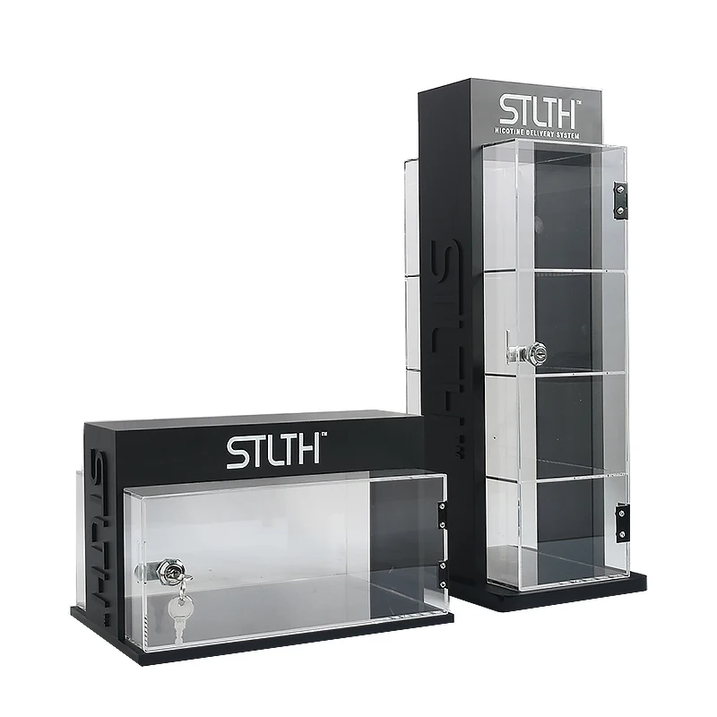 Secure and Stylish Cigarette Display Rack - Lockable Acrylic