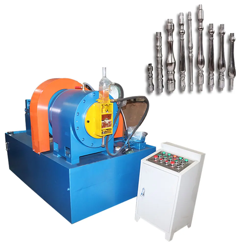 Tube Embossing Machine Make Handrail Flower Pipe Making Machine