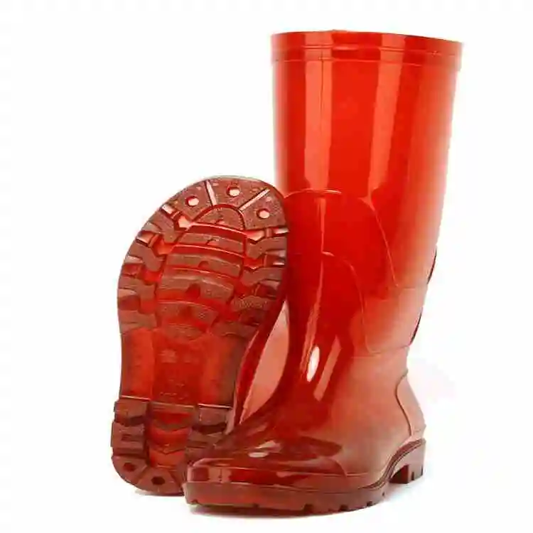 transparent rubber boots