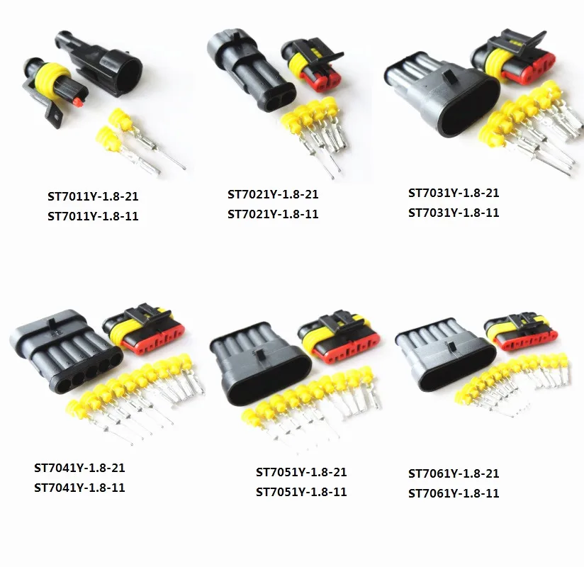 6p AMP Super Seal 1.5 Series Amp Tyco Connector Pins
