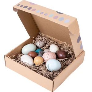 Montessori Wooden Simulation Colorful Bird Eggs Play House Fun Games Educational Learning Toys for Kids Toddler Boys & Girls